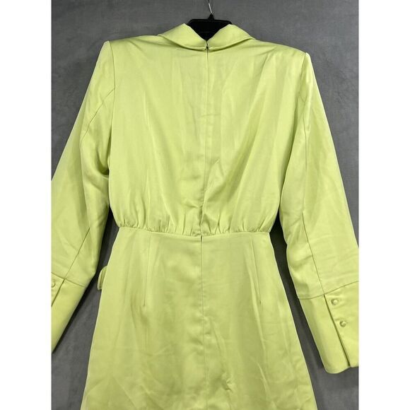 Anthropologie Misha Tie Front Mini Blazer Size 10 Green - Picture 6 of 12